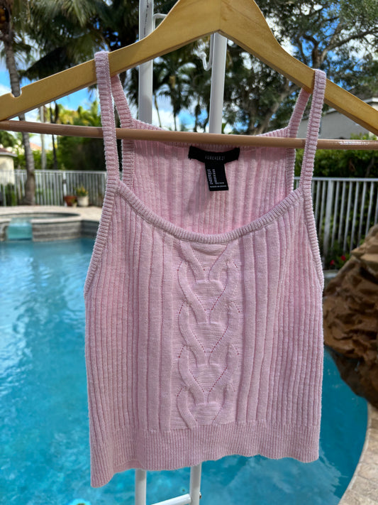 Forever 21 Pink Knit Women's Top - Like New - Size Medium